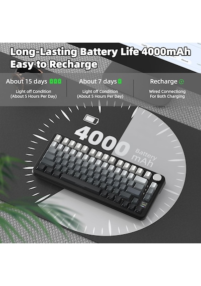 X85pro 75% Kablosuz Mekanik Klavye Tft Ekran, Gasket Yapı, Rgb Işıklandırma, Hot-swap, 4000mah Pil, Bt/2.4g/usb-c Üçlü Bağlantı, Qmk Desteği Moonlit Diğer X85pro 75% Kablosuz Mekanik Klavye Tft Ekran, Gasket Yapı, Rgb Işıklandırma, Hot-swap, 4000mah Pil, Bt/2.4g/usb-c Üçlü Bağlantı, Qmk Desteği Moonlit Diğer