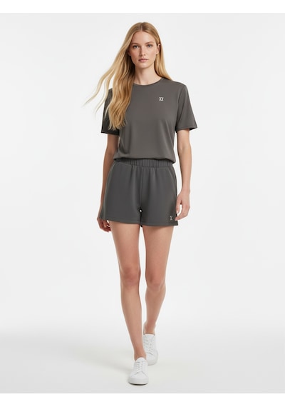 Xint Haki Pamuk Dokulu Oversize Şort 470534