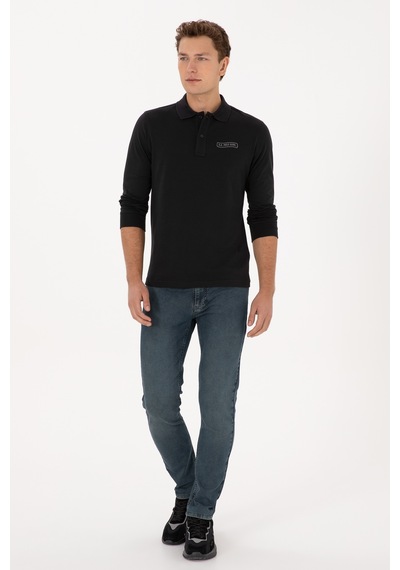 U.s. Polo Assn. Erkek Siyah Sweatshirt 50315454-vr046 Siyah