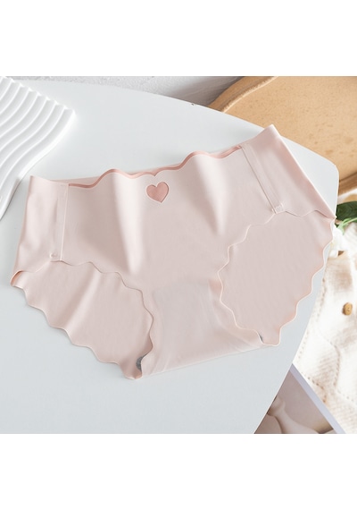 Ece's Design Dikişsiz Buz İpek İz Bırakmaz Lazer Kesim Külot W1005 Pembe
