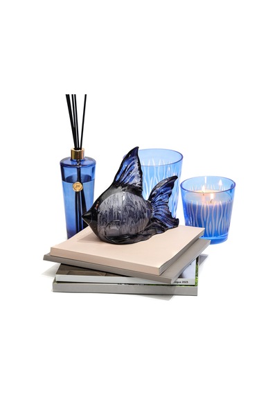 Dekoratif Ocean Art Siyah Balık Heykeli 23 Cm