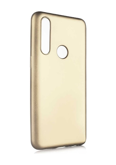 Noktaks - Oppo A31 Uyumlu - Kılıf Mat Soft Esnek Premier Silikon Kapak - T11945 - Gold Gold
