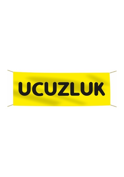 Ucuzluk Afis - Pankart 75x300 Tek Ebat