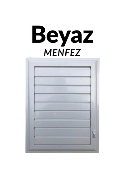 Beyaz 65 X 65 Cm Havalandırma Menfezi Banyo Menfezi Wc Baca Kapağı Tuvalet Menfezi Plastik Panjur