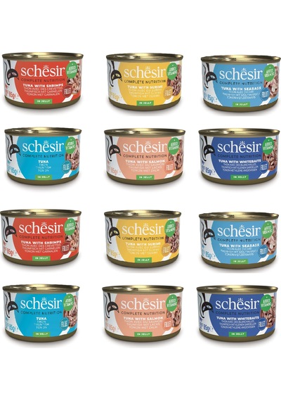 Schesir Karma Tam Ve Dengeli Kedi Konservesi 85 Gr. X 12 Adet
