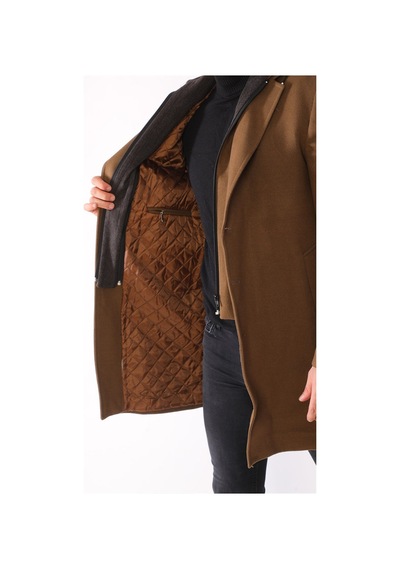 Plt8376 Dewberry Erkek Palto-camel Camel