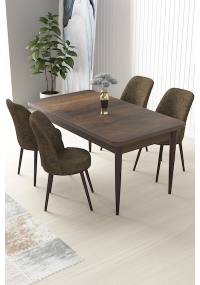 Canisa Nil Serisi 70x110 Sabit Barok Ahşap Desen Masa Takımı Ve 4 Kahverengi Sandalye Masa Barok Ahşap Desen Sandalyeler Kahve Canisa Nil Serisi 70x110 Sabit Barok Ahşap Desen Masa Takımı Ve 4 Kahverengi Sandalye Masa Barok Ahşap Desen Sandalyeler Kahve
