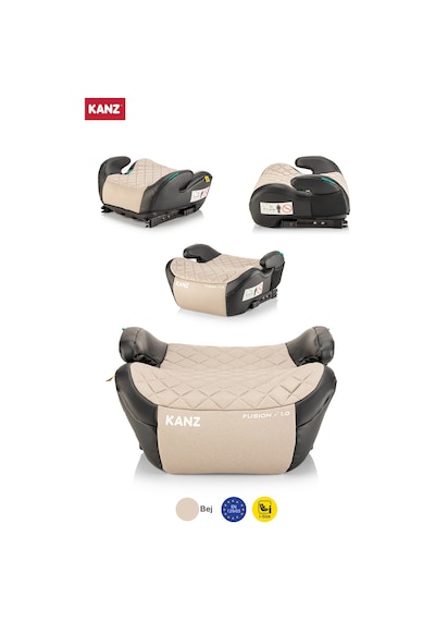 Kanz Fusion Emniyet Kemeri İle Kullanılabilen İsofixli Oto Koltuğu Yükselticisi