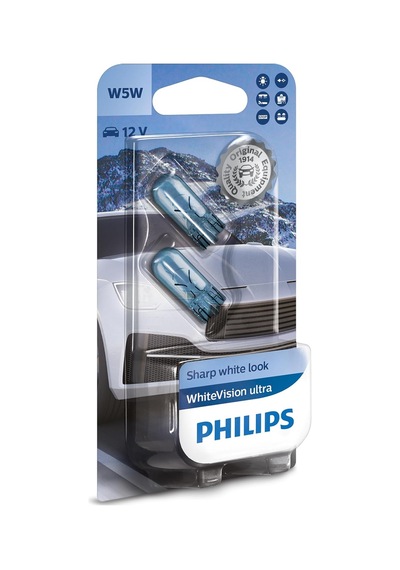 T10 W5w Whitevision Ultra Halojen Sinyal Lambası, Çift Kabarcık, 35484330, Arabalar İçin, Beyaz Gün Işığı