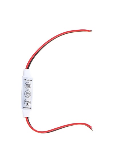 Dc 12-24v 3 Tuş Led Dimmer Hafızalı 12a 3 Modlu 5050 3528