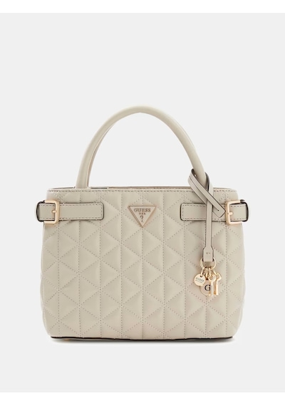 Guess Paisleigh Kapitone Kadın Mini El Çantası Hwqg9883050 Bej