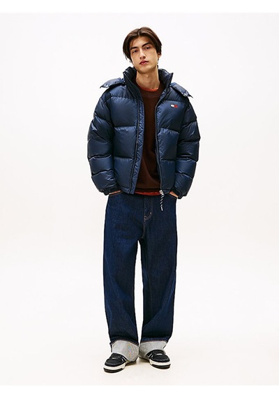 Tommy Hilfiger Tjm Alaska Down Puffer Ext Erkek Mavi Mont - Dm0dm22036 Mavi