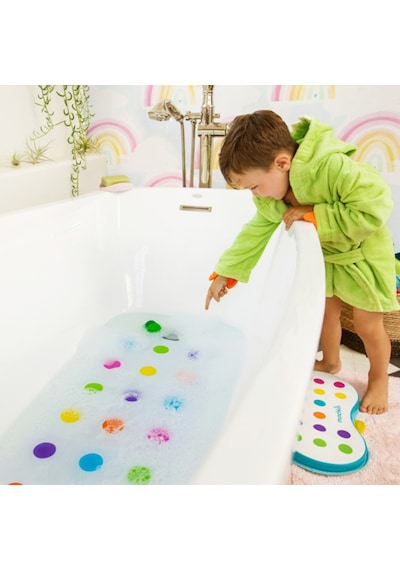 Munchkin Renkli Noktalı Kaymaz Bebek Çocuk Banyo Matı Çok Renkli
