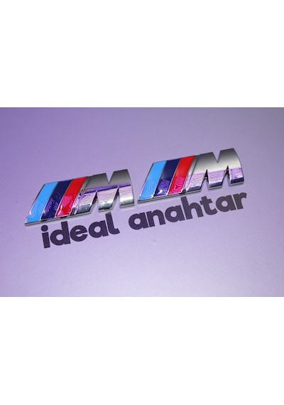 Bmw Çamurluk M Metal Sticker Logo Amblem 1 Set