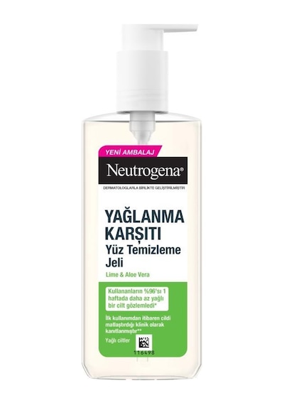 Neutrogena Yağlanma Karşıtı Lime & Aloe Vera Yüz Temizleme Jeli