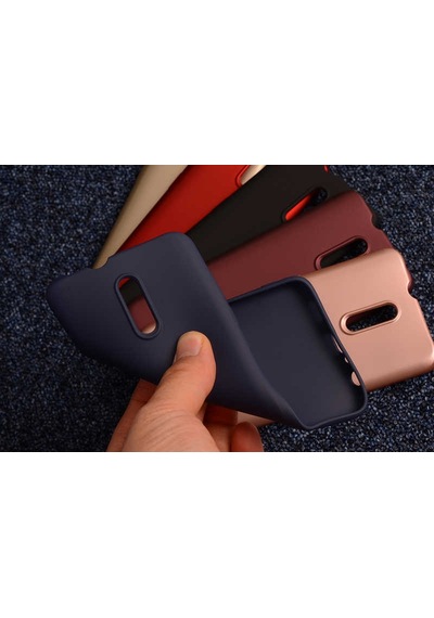 Oppo Reno Kılıf Zore Premier Silikon Kapak Mürdüm