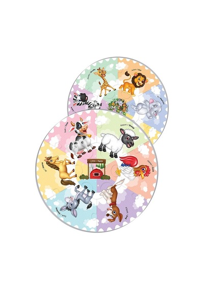 Baby Round Puzzle - Hayvanlar