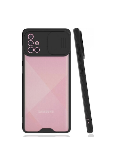 Nettech Samsung Galaxy A71 Uyumlu Platin Kamera Kızaklı Arka