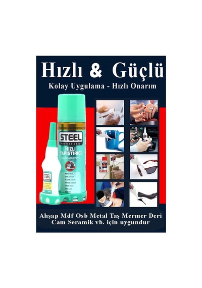 Hızlı Yapıştırıcı Spreyli 200 Ml 1 Adet Activatör Spreyli Mdf Japon Yapıştırıcı Seti Genel Amaçlı Profesy