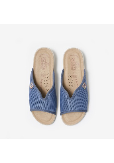 6015 Light Blue Azzurro Terlik Kadın T4 429 Fe Fly Flot Cloth Slipper Fresh Classıc Mavi