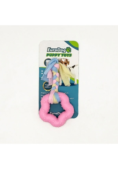 Semeglbl Eurodog Puppy Toys Pembe Kalın Beşgen Diş Kaş. Oy.