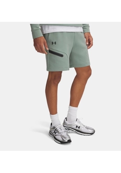 Under Armour Unstoppable Fleece Erkek Şort 1379809-348 Yeşil