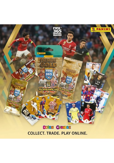 Panini Fıfa 365 Adrenalyn Xl 2026 Premium Gold Kart - Futbolcu Kartları - Gold Trading Oyuncu Kartı Futbol Yıldızı