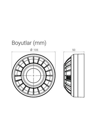 Eds Ech2l5 5 Pimli Çift Led Göstergeli Bsı En54-5 Onaylı Isı Dedektörü