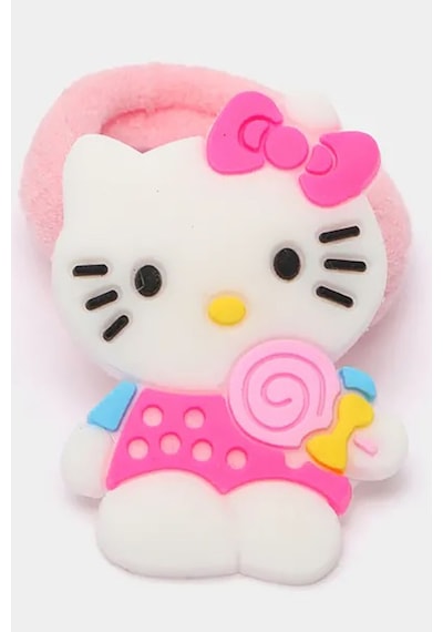 20li Silikon Kitty Figürlü Toka Lastik Toka Mini Şirin Toka Seti 20 Adet Zarif Toka Karışık