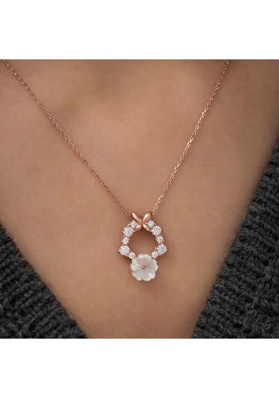 Gümüş Bahar Çiçeği Kolye (510926400)