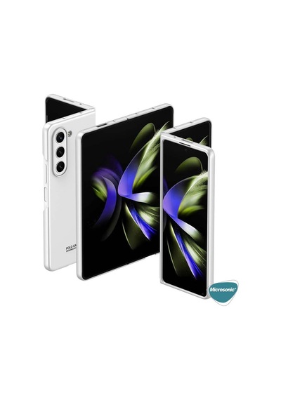 Microsonic Samsung Galaxy Uyumlu Z Fold 5 Kılıf Shape Hard Cover Koyu Yeşil