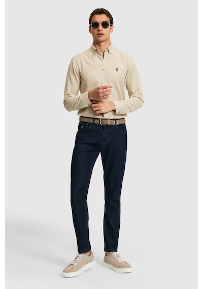U.s. Polo Assn. Erkek Açık Haki Gömlek Basic 50324708-vr183 Acık Hakı