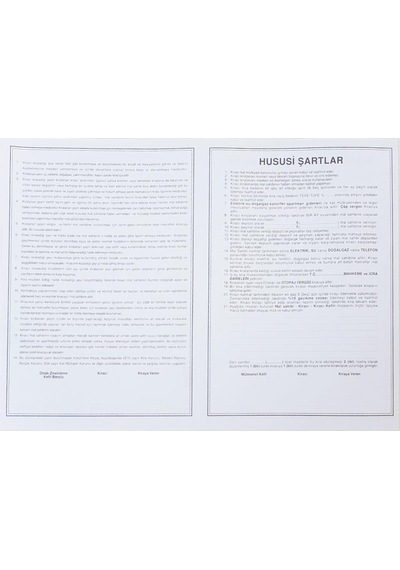 Gürpaş Kira Kontratı 100 Lü Paket