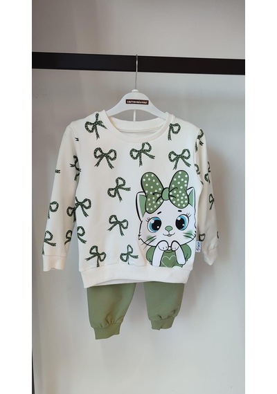 Carnaval Wear Kedili Kız Çocuk Takım Yeşil