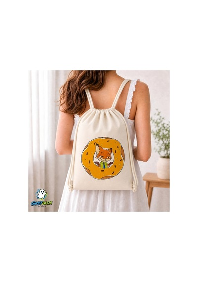 Ghostbastır Design Zootropolis Büzgülü Keten Çanta C380 Bej