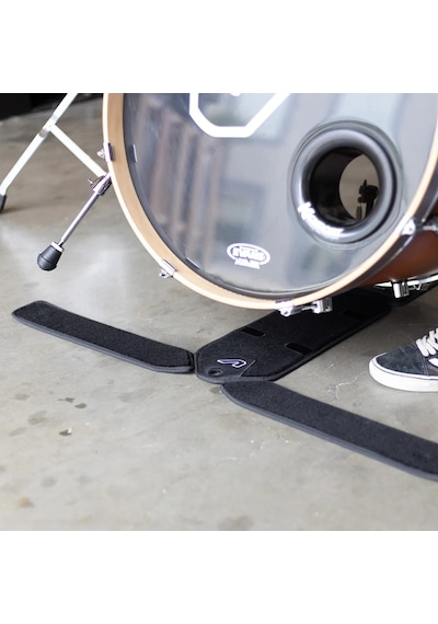 Gruv Gear Nm-blk-dbl Nanomat Akustik Davul Matı Double Pedal Çift Pedal İçin Genişletilmiş Alan
