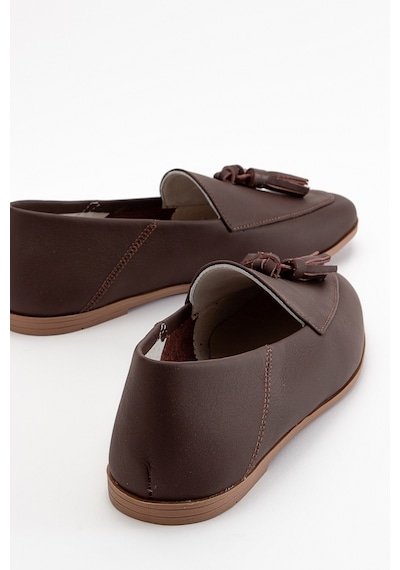 Luvishoes F04 Kahve Cilt Hakiki Deri Ayakkabı Kahverengi