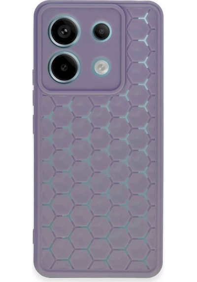 Newface - 845 - Xiaomi Redmi Note 13 Pro 5g Kılıf Petek Silikon Kapak - Csmo-tex - - Lila
