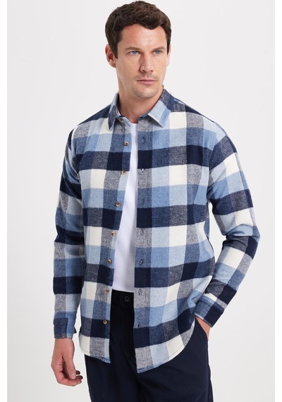 Tudors Erkek Slim Fit Dar Kesim Kareli Kışlık Oduncu Gömlek-42330 Çok Renkli Tudors Erkek Slim Fit Dar Kesim Kareli Kışlık Oduncu Gömlek-42330 Çok Renkli
