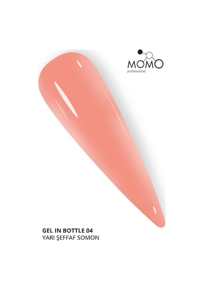 Momo Professional Protez Tırnak Jeli Gel In Bottle No.4 Yarı Şeffaf Somon 18 Ml