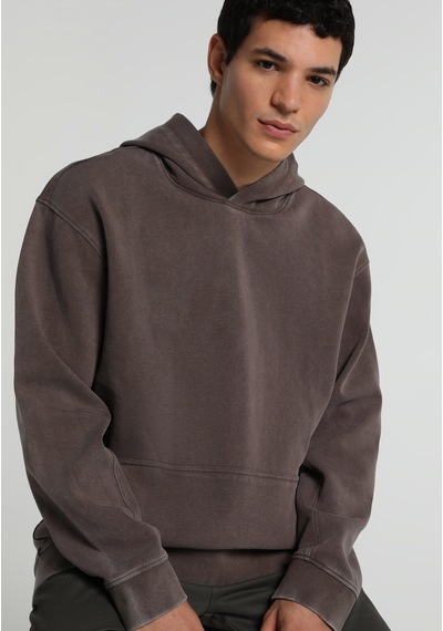 Colin's Colins Relaxed Fit Kapüşonlu Düz Erkek Kahverengi Sweatshirt Cl1081803 Q1.v1 Brw