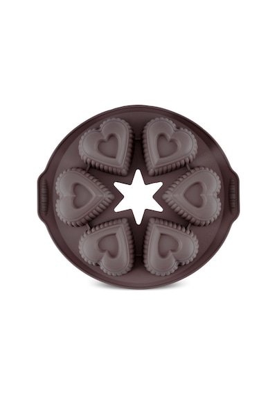 Crick Crack Harmony 6'lı Kalpli Silikon Muffin Kalıbı