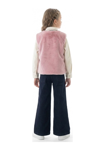 Xo Kids Kız Çocuk Folarlı 3lu Alt Üst Takım 7-14 Yaş 3953-4953 Pembe