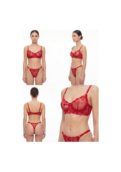 Love Secret Sweat Heart / Kırmızı Tül İç Çamaşır Takımı Kırmızı - 920122622 Kırmızı