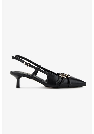 Valmenti Kadın Siyah Deri Topuklu Ayakkabı 1073 051 Bn Ayk Y25 Sıyah Dr Siyah