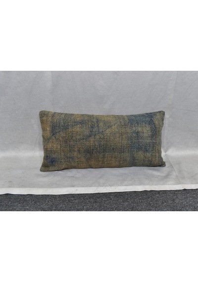 Zehra Abla Halı Yeni El Dokuma Dekoratif Lumbar Kilim Kırlent Yastık Kılıfı 6656 Çok Renkli
