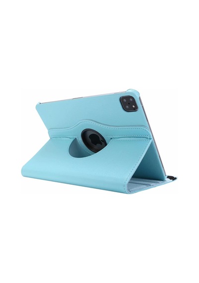Apple Uyumlu iPad, Pro 4. Nesil M2 2022 11 Inç 360 Dönebilen Uyku Modlu Standlı Pu Deri Kapaklı Kılıf Kılıf