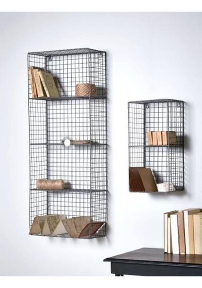 Wessdizayn Metal Duvar Rafı Dekoratif Kitaplık 2 ‘Li Set Wd-260