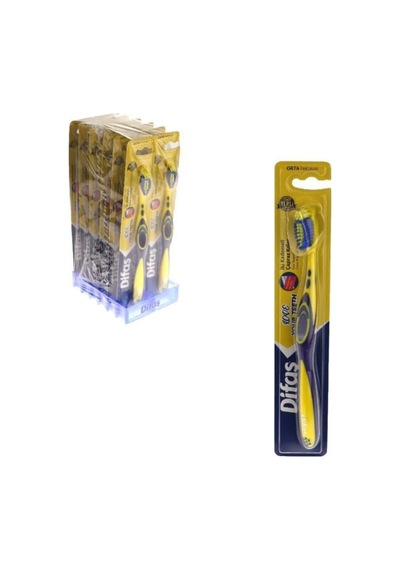 Difaş Love Your Teeth Diş Fırçası Sarı-lacivert