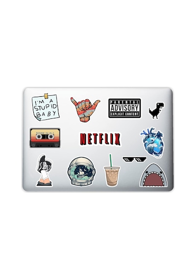 Dekoratif Laptop Notebook Tablet Telefon Sticker Set 002 1
